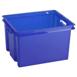 Box de rangement empilable Crownest bleu laser 30 L CURVER