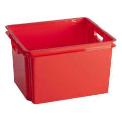 Box de rangement empilable Crownest rouge 30 L CURVER