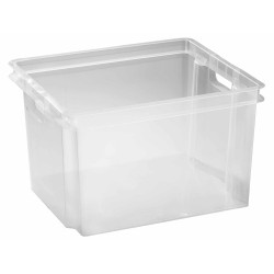 Box de rangement empilable Crownest transparent 30 L CURVER