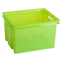 Box de rangement empilable Crownest vert laser 30 L CURVER