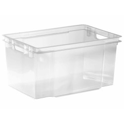 Box de rangement empilable Crownest transparent 50 L CURVER