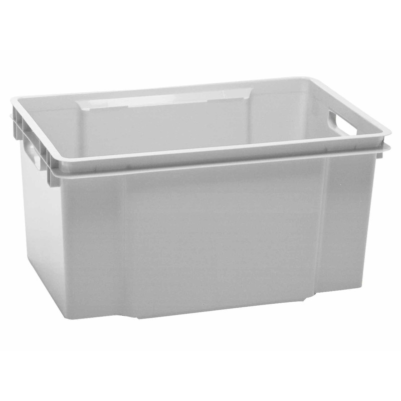 Box de rangement empilable Crownest gris 50 L CURVER