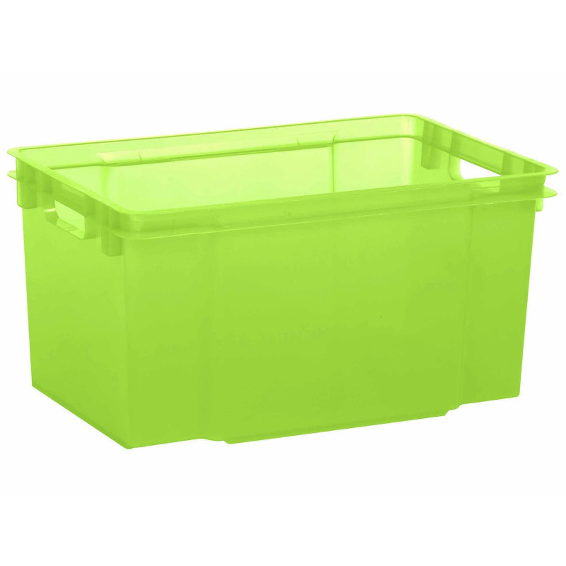 Box de rangement empilable Crownest vert laser 50 L CURVER