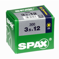 Vis Pozi jaune 3,5×12 mm 300 pièces – Fixation fiable | SPAX