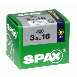 Vis TF Pozi Jaune 3.5x16mm – Lot 300 pièces | SPAX