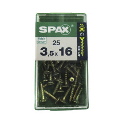 Vis Pozi Jaune 3,5x16mm – Lot de 25 | SPAX
