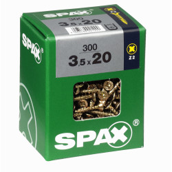 Vis Pozi Jaune 3.5x20mm – Lot 300 pièces | SPAX