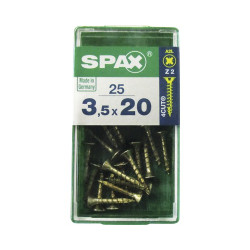 Vis SPAX Jaune 3,5x20mm – Lot de 25 | SPAX