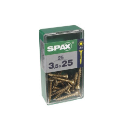 Vis SPAX Jaune 3,5x25mm – Lot de 25 | SPAX