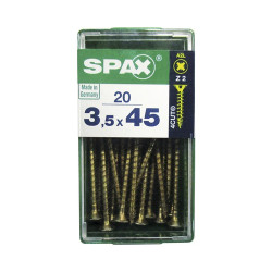 Vis Pozi Jaune 3,5x45mm – Lot de 20 | SPAX