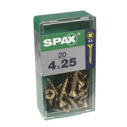 Vis Pozi Jaune 4x25mm – Lot de 20 | SPAX