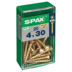 Vis SPAX Jaune 4x30mm – Lot de 20 | SPAX