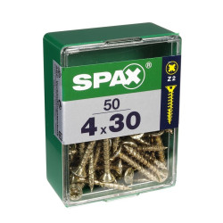 Vis SPAX Jaune 4x30mm – Lot 50 pièces | SPAX
