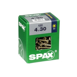 Vis Pozi jaunes 4 x 30 mm 150 pièces – Fixation fiable | SPAX