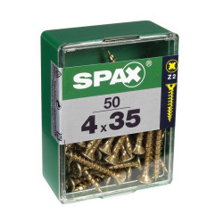 Vis SPAX Pozi Jaune 4x35mm – Lot de 50 | SPAX