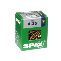 Vis Pozi Jaune 4x35mm 150 pièces – Fixation Robuste | SPAX
