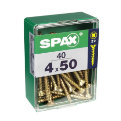 Vis SPAX Jaune Ø4x50mm – Lot de 40 pièces | SPAX