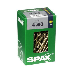 Vis SPAX Jaune 4x60mm – Lot de 75 | SPAX