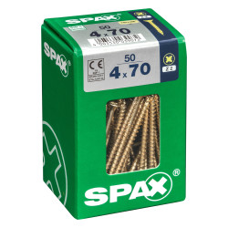 Vis SPAX Jaune Ø4x70mm – Lot de 50 | SPAX