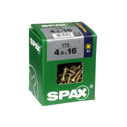 Vis SPAX Jaune Ø4,5x16mm – Lot de 175 pièces | SPAX