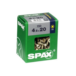 Vis Pozi Jaune 4,5x20mm – Lot 150 pièces | SPAX