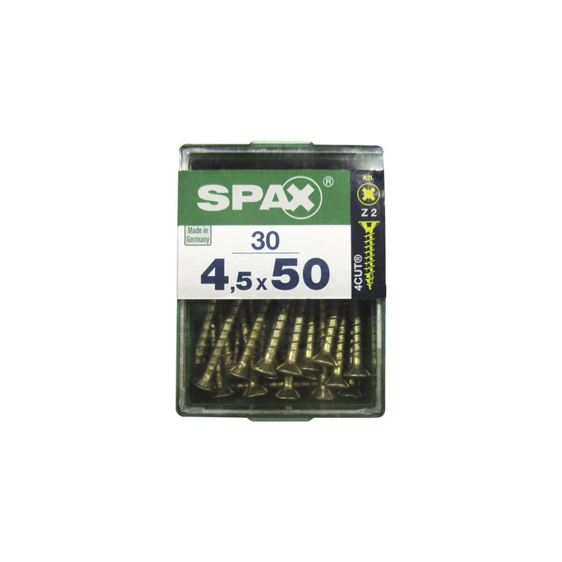 Vis TF Pozi jaune Ø 4,5 x 50 mm 30 pièces SPAX