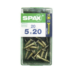Vis Pozi Jaune 5x20mm – Lot de 20 | SPAX