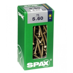 Vis SPAX Jaune Ø 5x60mm – Lot de 75 | SPAX