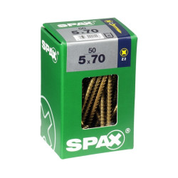 Vis SPAX jaune Ø 5 × 70 mm – lot de 50 | SPAX