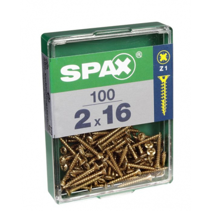 Vis TF Pozi jaune SPAX Ø 2 x 16 mm 100 pièces SPAX