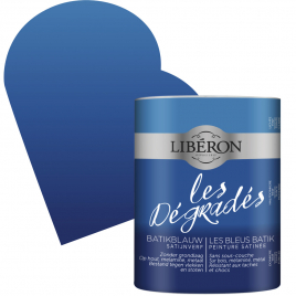 Peinture Les Dégradés Bleu Batik satin 0,6 L LIBERON