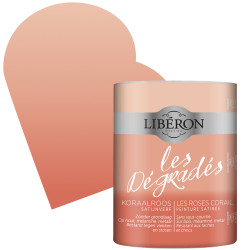 Peinture Rose Corail Satin Dégradé 0,6L – Rénovation Facile | LIBERON