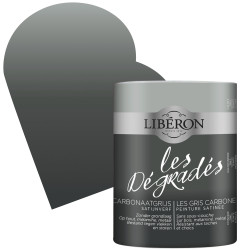 Peinture Les Dégradés Gris Carbone satin 0,6 L LIBERON