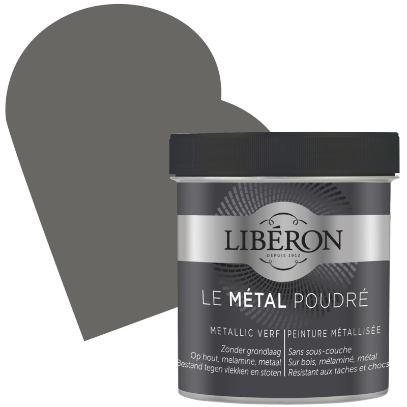 Peinture Métal Poudré Bleu Cosmos mat 0,5 L LIBERON