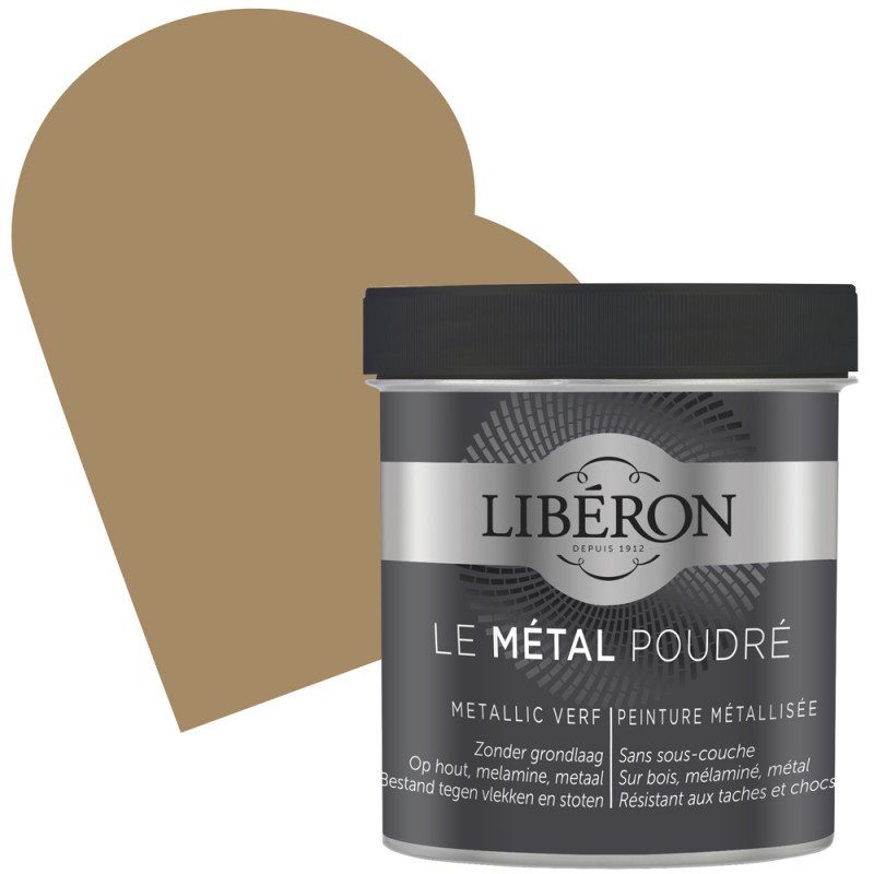 Peinture Métal Poudré Or Cuivré mat 0,5 L LIBERON