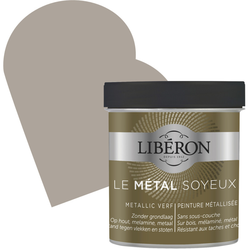 Peinture Métal Soyeux Argent mat 0,5 L LIBERON