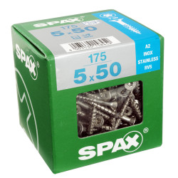 Vis Torx inox 5 x 50 mm, 175 pièces – Fixation durable | SPAX