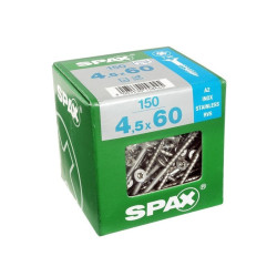 Vis Inox SPAX Torx 4,5x60mm – Lot 150 pièces | SPAX