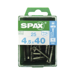Vis Torx Inox 4,5x40mm – Lot 25 pièces | SPAX