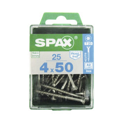 Vis Inox Torx SPAX 4x50mm – Lot 25 pièces | SPAX