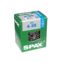 Vis Torx inox SPAX 4 x 35 mm – Lot de 150 pièces | SPAX
