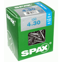 Vis SPAX Torx inox 4 x 30 mm – 150 pièces – Fixation durable | SPAX