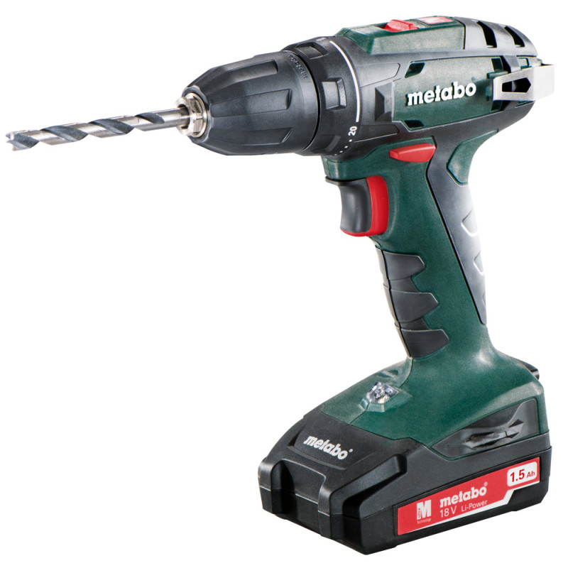 Perceuse visseuse BS18 18 v 2 x 1,5 Ah METABO