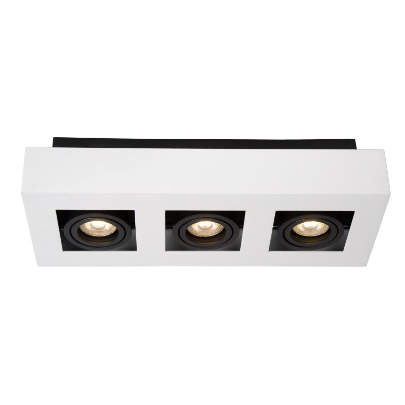 Spot LED Xirax blanc dimmable GU10 3 x 5 W LUCIDE