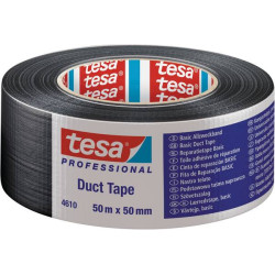 Ruban adhésif toilé TESA noir 50m – Forte adhérence | TESA