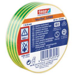 Ruban Isolation Électrique Jaune/Vert TESA – Sécurité | TESA