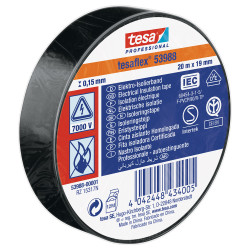 Ruban Isolant Électrique Noir 19mm TESA – Sécurité & Durabilité | TESA