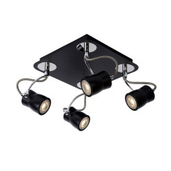 Spot LED Samba Noir Dimmable – Éclairage Élégant | LUCIDE