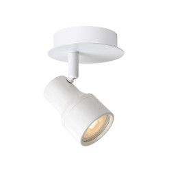 Spot LED Sirène GU10 5W dimmable blanc – éclairage élégant | LUCIDE