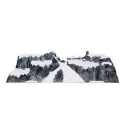 Base village Noël Piste de ski 120x40cm – Décoration féerique